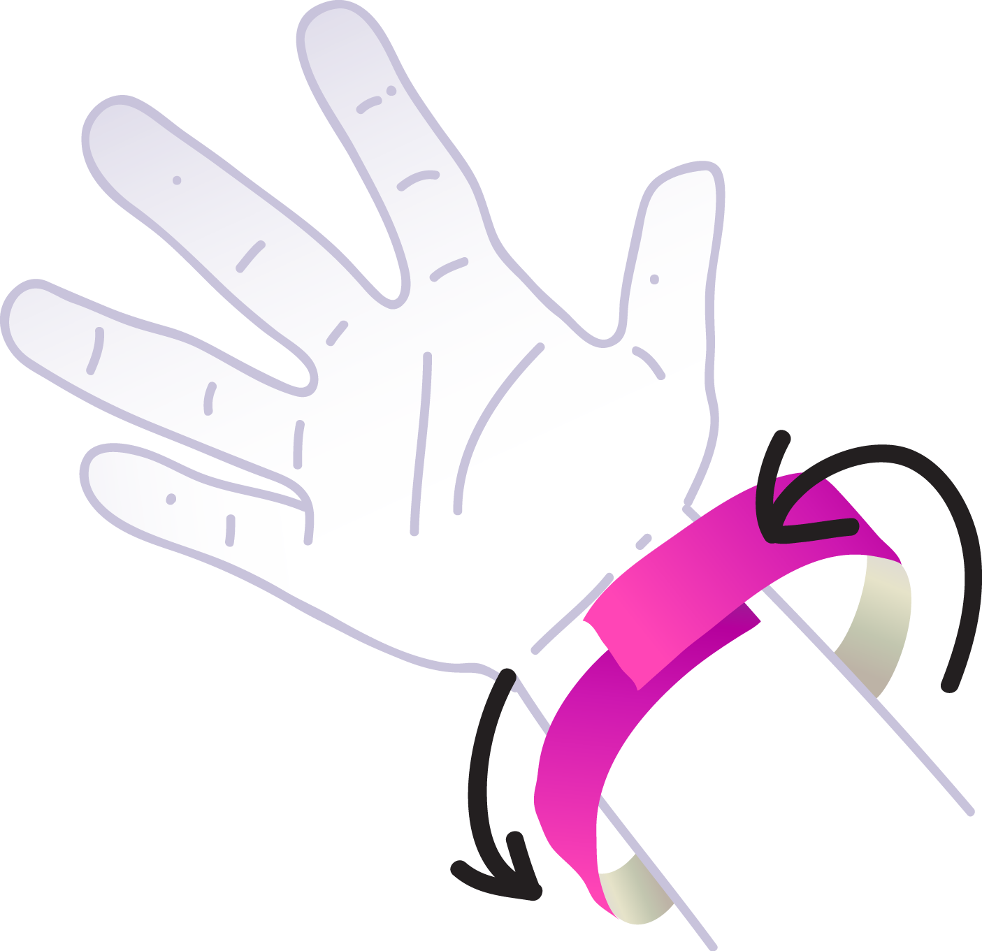 Aarmband QR Wristband 10-pack