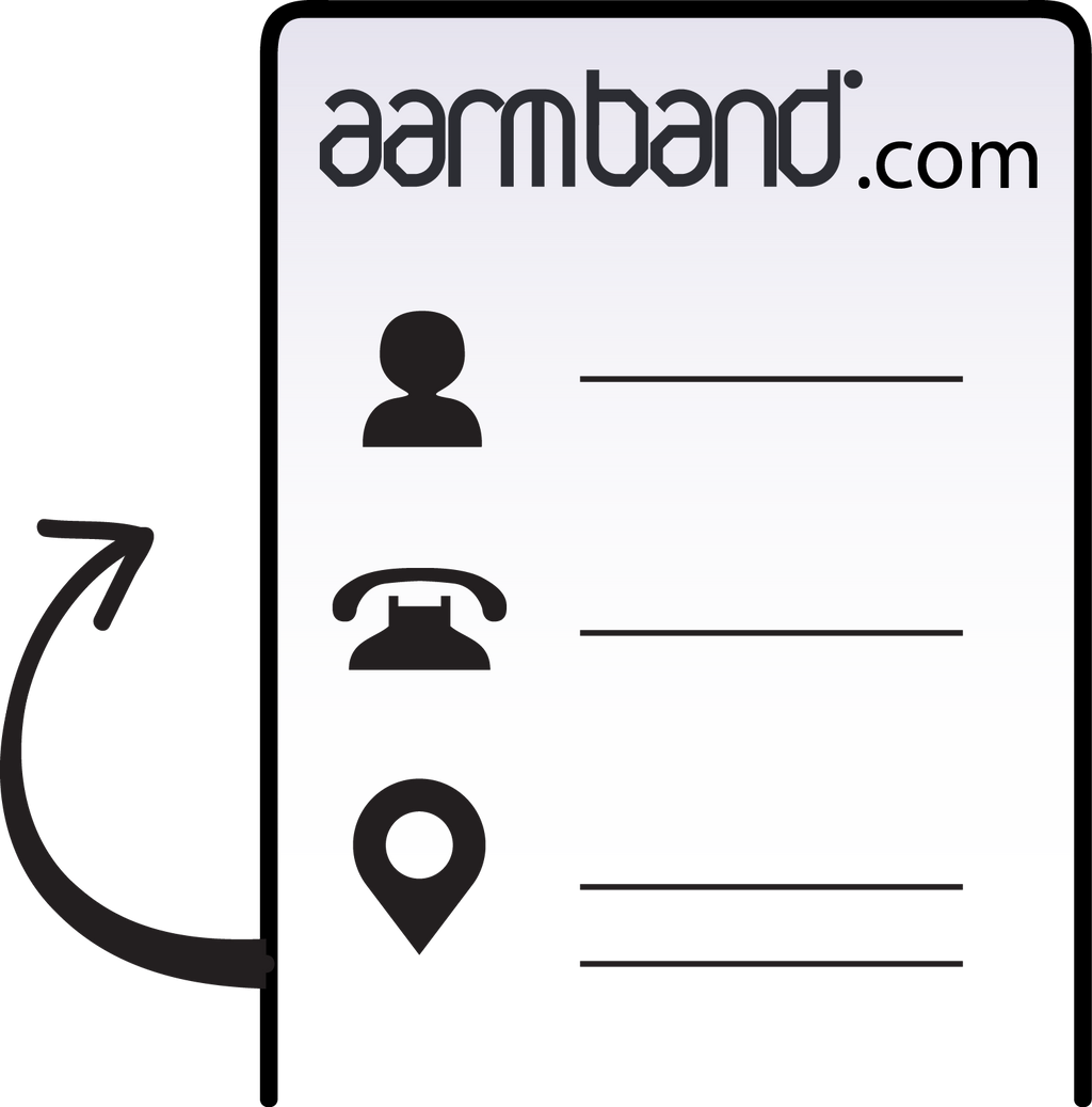 Aarmband QR Wristband 10-pack