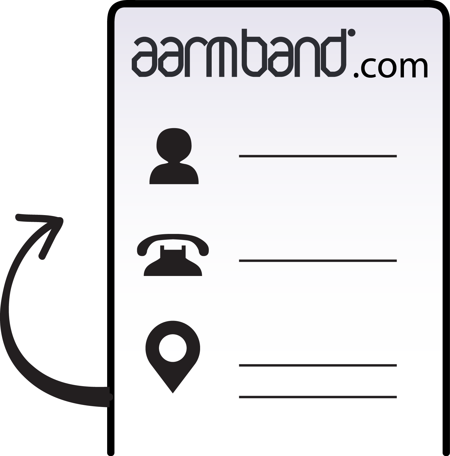 Aarmband QR Wristband 10-pack