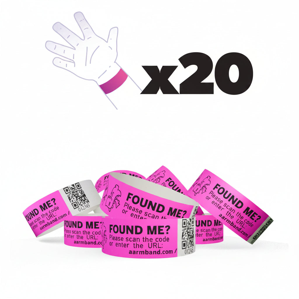 Aarmband Child Safety Wristbands - 20 Pack